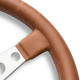 Volani 3-kraki volanski obroč MOMO PROTOTIPO HERITAGE TOBACCO, 350mm, usnje, 39mm zamik, rjava/srebrna | race-shop.si