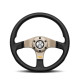 Volani 3 spoke steering wheel MOMO TUNER anthracite 320mm, leather | race-shop.si