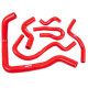 Silikonske cevi za hladilnik - kompleti RACES Performance silicone coolant hose kit for Honda Civic EG 1.5/1.6 D15/D16 92-00 (6 pcs) | race-shop.si