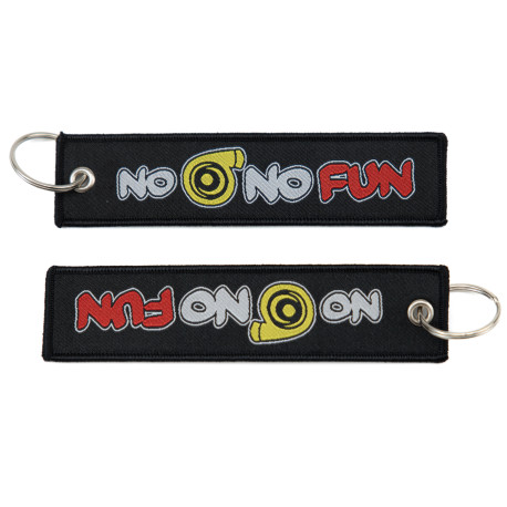 Ključavnice RACES Jet tag keychain - NO Turbo NO Fun Black | race-shop.si