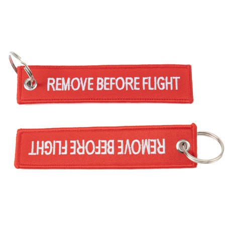 Ključavnice RACES Jet tag keychain - REMOVE BEFORE FLIGHT Red | race-shop.si