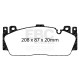Zavore EBC Sprednje zavorne ploščice EBC Racing RP-1 DP82148RP1 | race-shop.si
