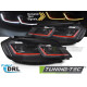 Headlights for VW GOLF VII 17-19 (RED LED SEQ DRL)