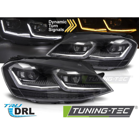 Osvetlenie LED headlights SEQ DRL for VW GOLF VII 13-17 (Silver) | race-shop.si