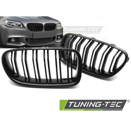 Body kit a vizuálne doplnky Grille Sport for BMW F10 / F11 10-16 (Glossy Black Double Bar) | race-shop.si