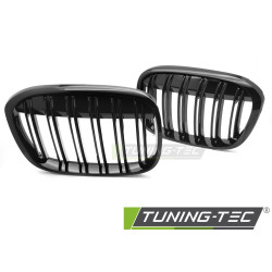 Grille sport for BMW X1 F48 15-20 (Glossy Black Double Bar)