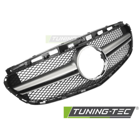 Body kit a vizuálne doplnky Grille for MERCEDES W212 / S212 13-16 (Black Silver) | race-shop.si