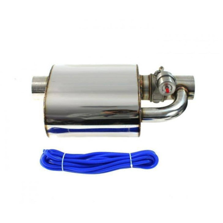 Univerzalni izpušni dušilci z ventilom RACES Centre muffler with exhaust cutout valve - 70mm (2.75") | race-shop.si