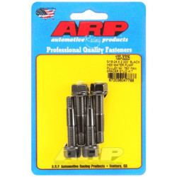 ARP 8740 Chrome Moly Water Pump Pulley Stud with .750" Fan Spacer - 5/16-24 x 2.000 Black Hex
