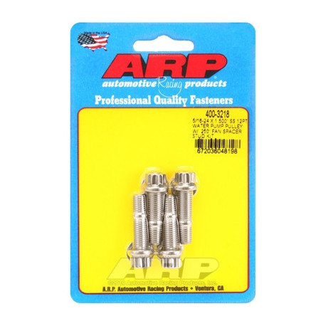 Deli motorja ARP Stainless Steel 12-Point Water Pump Pulley Stud with 0.250 inch Fan Spacer - 5/16-24 x 1.500 inch | race-shop.si
