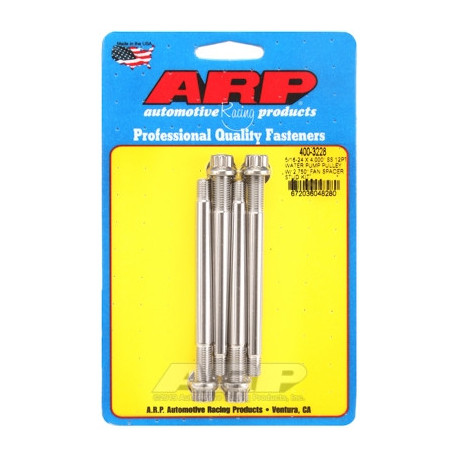 Deli motorja ARP Stainless Steel 12-Point Water Pump Pulley Stud with 2.750 inch Fan Spacer - 5/16-24 x 4.000 inch | race-shop.si