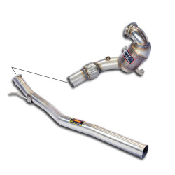 Supersprint Turbo downpipe kit with Metallic catalytic converter AUDI TT Mk3 Coupè/Roadster 1.8 TFSI 15+