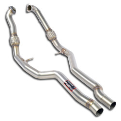 Supersprint Front pipe kit Right - Left (Replaces OEM front exhaust) AUDI S4 Quattro Sedan 3.0 TFSi V6 16-18 (with valve)