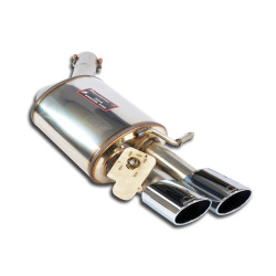 Supersprint Rear exhaust Left 100x75 with valve AUDI S6 C7 4G (Sedan + Avant) 4.0 TFSI 12-14 (with valve)