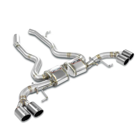 Izpušni sistemi SUPERSPRINT Supersprint Rear exhaust "Race" Right OO90 + Left OO90 "Gun Metal Grey" BMW G02 X4 M40i xDrive 17+ | race-shop.si