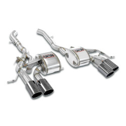 Supersprint Rear mufflers kit Right OO100 + Left OO100 "Gun Metal Grey" with valves BMW F97 X3 M 19-21 (with valve)