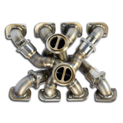 Supersprint Manifold Right + Left STEEL 310Sfor OEM turbo charger BMW E70 X5 M V8 Bi-Turbo 10-13