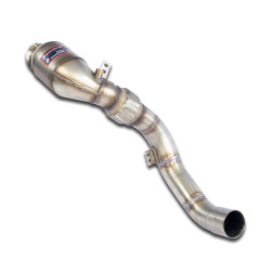 Supersprint Turbo downpipe kit + Metallic catalytic RightAccepts the stock "Cat.-Back" system BMW F95 X5 M X-Drive 4.4i V8 20-22