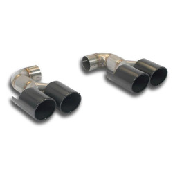 Supersprint Endpipe kit RightOO90 - LeftOO90 "Gun Metal Grey" BMW E71 X6 M V8 Bi-Turbo 10-14