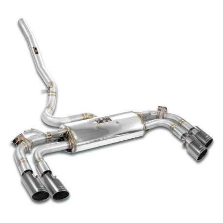 Izpušni sistemi SUPERSPRINT Supersprint Rear exhaust with valve OO90 Right - OO90 Left "Gun Metal Grey" MINI U25 Cooper S Countryman JCW ALL4 2.0i Turbo 23+ | race-shop.si