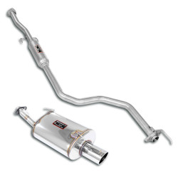 Supersprint Sport package Ø50, "Cat.-Back" HONDA CIVIC 5d. 1.4i / 1.6i 97-00