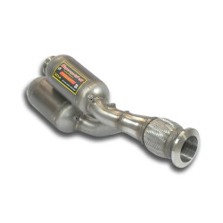 Supersprint "Y-Pipe" left with metallic catalytic converter LAMBORGHINI AVENTADOR Coupè LP 700-4 V12 11-16 (with valve)