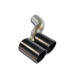 Supersprint Connecting pipe kit Right + "Gun Metal Grey" endpipe OO90 PORSCHE 991 Carrera / Carrera 4 3.4i 12-15