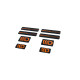 Nalepke 3D Sticker Set Maxton Design (Black and Orange) | race-shop.si