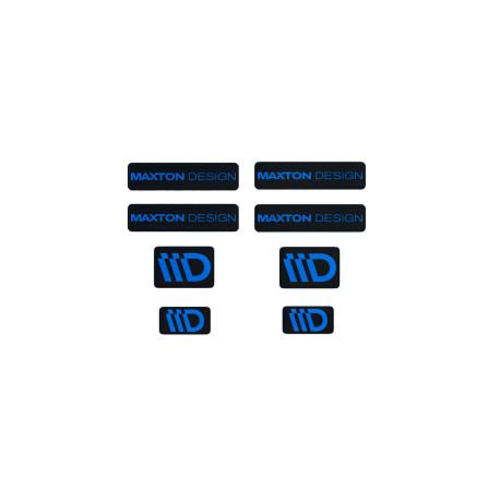 Nalepke 3D Sticker Set Maxton Design (Black and Blue) | race-shop.si
