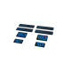 Nalepke 3D Sticker Set Maxton Design (Black and Blue) | race-shop.si