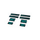 Nalepke 3D Sticker Set Maxton Design (Black and Turquoise) | race-shop.si
