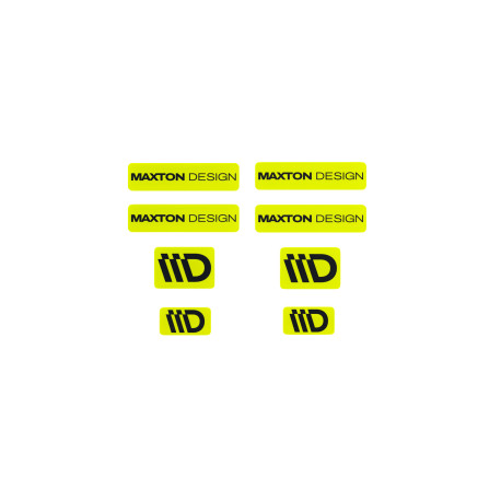 Nalepke 3D Sticker Set Maxton Design (Lime and Black) | race-shop.si