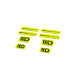 Nalepke 3D Sticker Set Maxton Design (Lime and Black) | race-shop.si