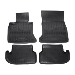 3D rubber floor mats for BMW 5 F10 / F11 2013 -2017 4pc