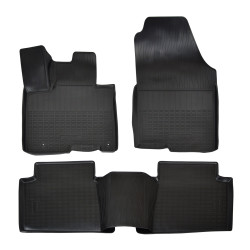 3D rubber floor mats for HYUNDAI Tucson LWB USA 2021-up 5pcs