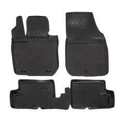 3D rubber floor mats for NISSAN Terrano 2WD 2010-2017 4pc