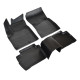 Za specifičen model 3D rubber floor mats for NISSAN Qashqai J12 2021-up petrol / hybrid 4pcs for the e-power version, the rear tunnel does not fit | race-shop.si
