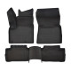 Za specifičen model 3D rubber floor mats for NISSAN Qashqai J12 2021-up petrol / hybrid 4pcs for the e-power version, the rear tunnel does not fit | race-shop.si
