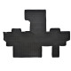 Za specifičen model 3D rubber floor mats for PEUGEOT Traveller Standard Short/Long 2018-up 2nd row 2pcs | race-shop.si
