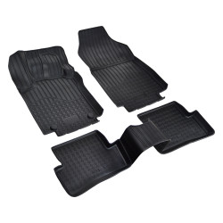 3D rubber floor mats for RENAULT Clio IV 2012-2019