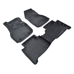 3D rubber floor mats for RENAULT ZOE 2012- 2019. ELEKTIC *
