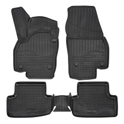 3D rubber floor mats for VOLKSWAGEN T-Cross 2018-up 5 pcs