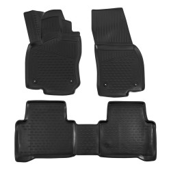 Rubber floor mats for VOLKSWAGEN Touran 2015-up