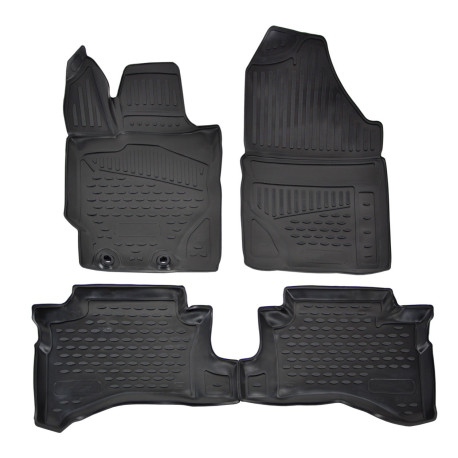 Za specifičen model Rubber floor mats for TOYOTA Yaris Hb. 2020-up 4pcs | race-shop.si