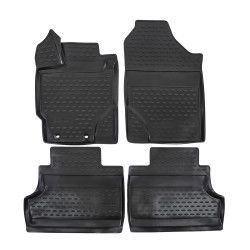 Rubber floor mats for TOYOTA Yaris 2010-2014 4pcs