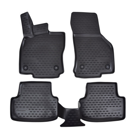 Za specifičen model Rubber floor mats for SEAT Leon 2012-2020 4pcs | race-shop.si