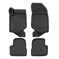 Rubber floor mats for PEUGEOT 2008 2019-up 4pcs does not fit the hybrid version