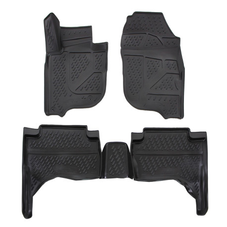 Za specifičen model Rubber floor mats for MITSUBISHI L200 2015-2019 4pc | race-shop.si
