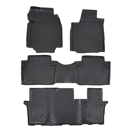 Za specifičen model Rubber floor mats for HONDA Pilot 2008-2012/2012-2016 4pcs | race-shop.si