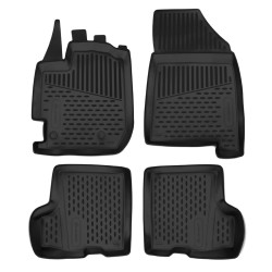 Rubber floor mats for DACIA Duster 2 2017-2024 with box 4pc